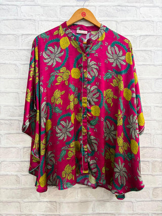 Modal Satin Digital Print Poncho