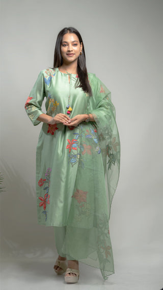 Applique Kurta Set - You Ensembles