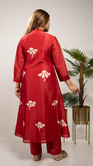 Batik Tunic | Batik Print Kurta set | Chanderi Silk Kurta