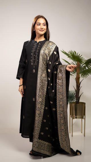 Chanderi Silk Kurta Set - You Ensembles