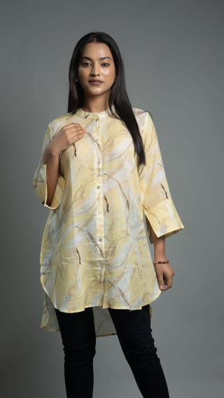 Digital Printed Shirt Cotton Linen - You Ensembles