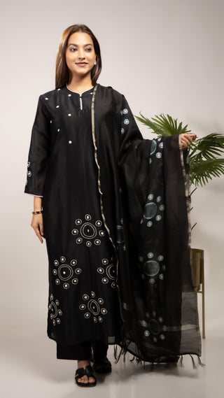 Chanderi Silk Kurta Set - You Ensembles