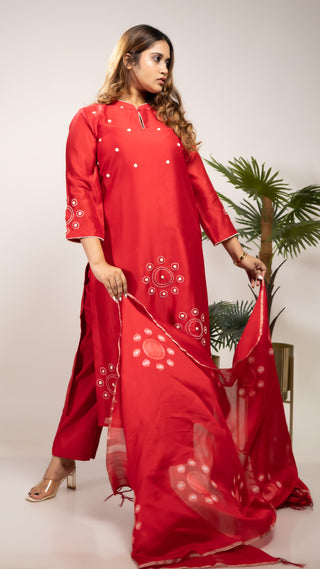 Chanderi Silk Kurta Set - You Ensembles