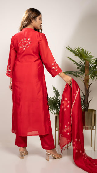 Chanderi Silk Kurta Set - You Ensembles