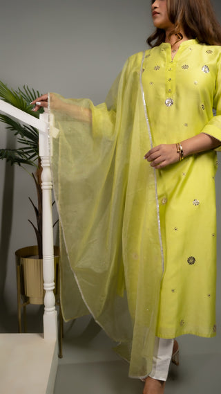 Chanderi Silk Mokash Set