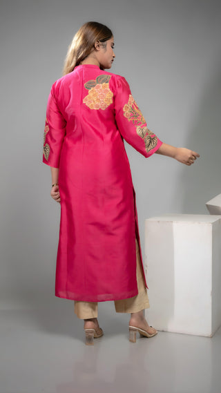 Floral Apllique Kurta - You Ensembles