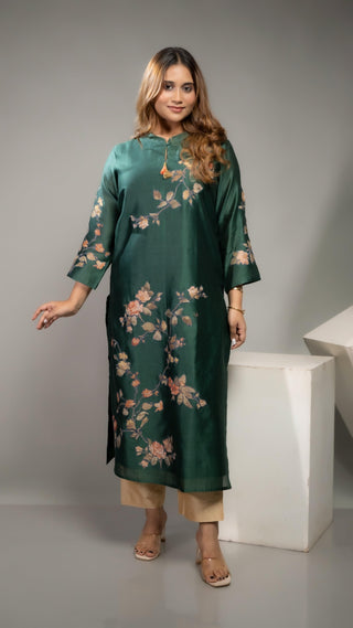 Floral Apllique Kurta - You Ensembles