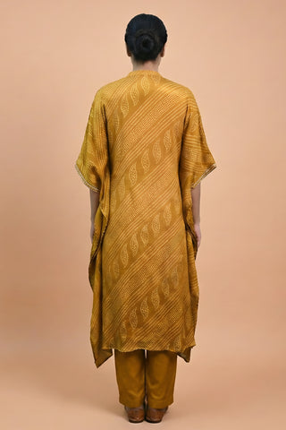 Bandhej Print Kaftaan in Chinon Georgette
