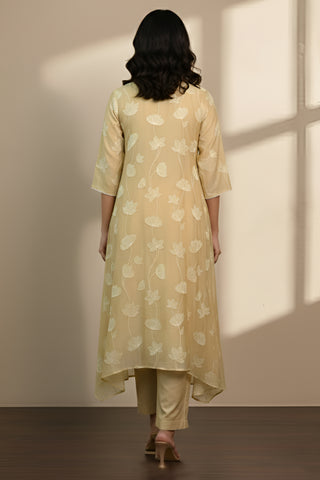 Lotus Applique Kurta & Pant
