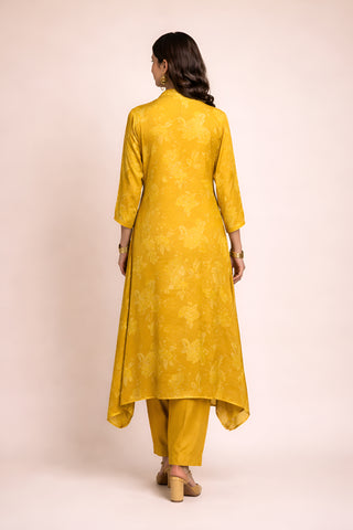 Yellow Floral Print Co-ord Set