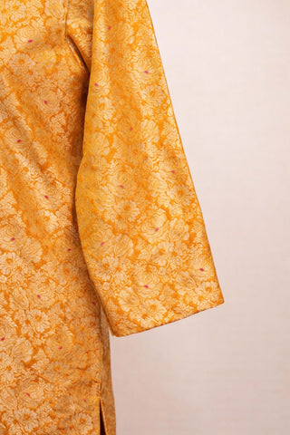 Brocade Silk Co-ordset Yellow