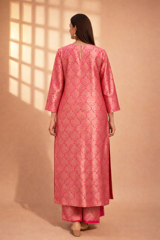 Rani Pink Brocade Co-ord Set