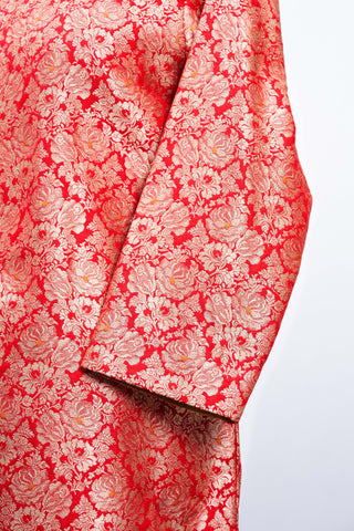 Brocade Silk Co-ordset Red