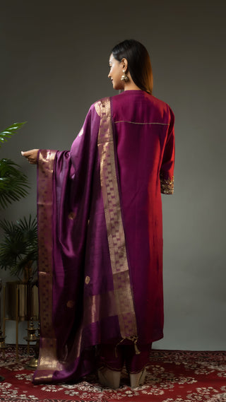 Bamber Silk Kurta - You Ensembles