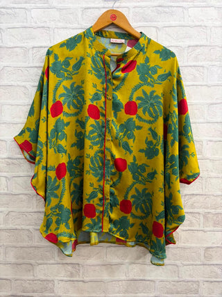 Modal Satin Digital Print Poncho